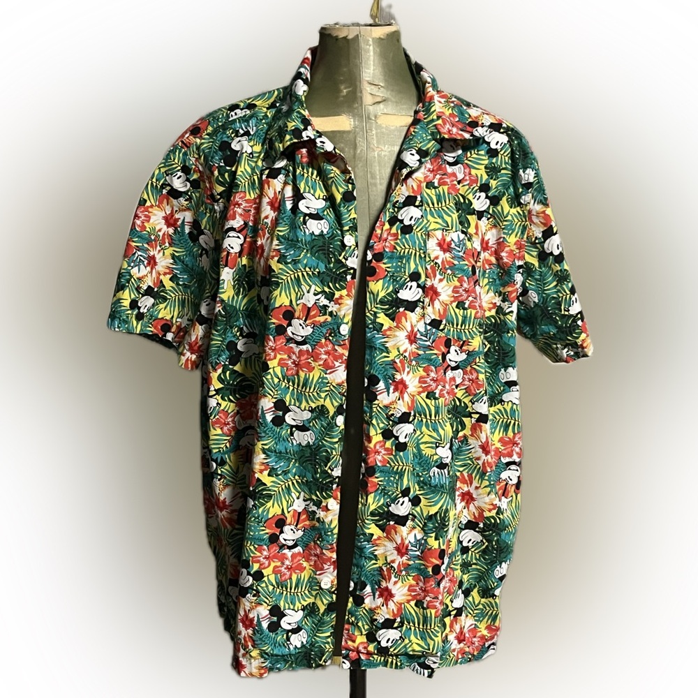 Colorful Tropical Mickey Mouse Shirt